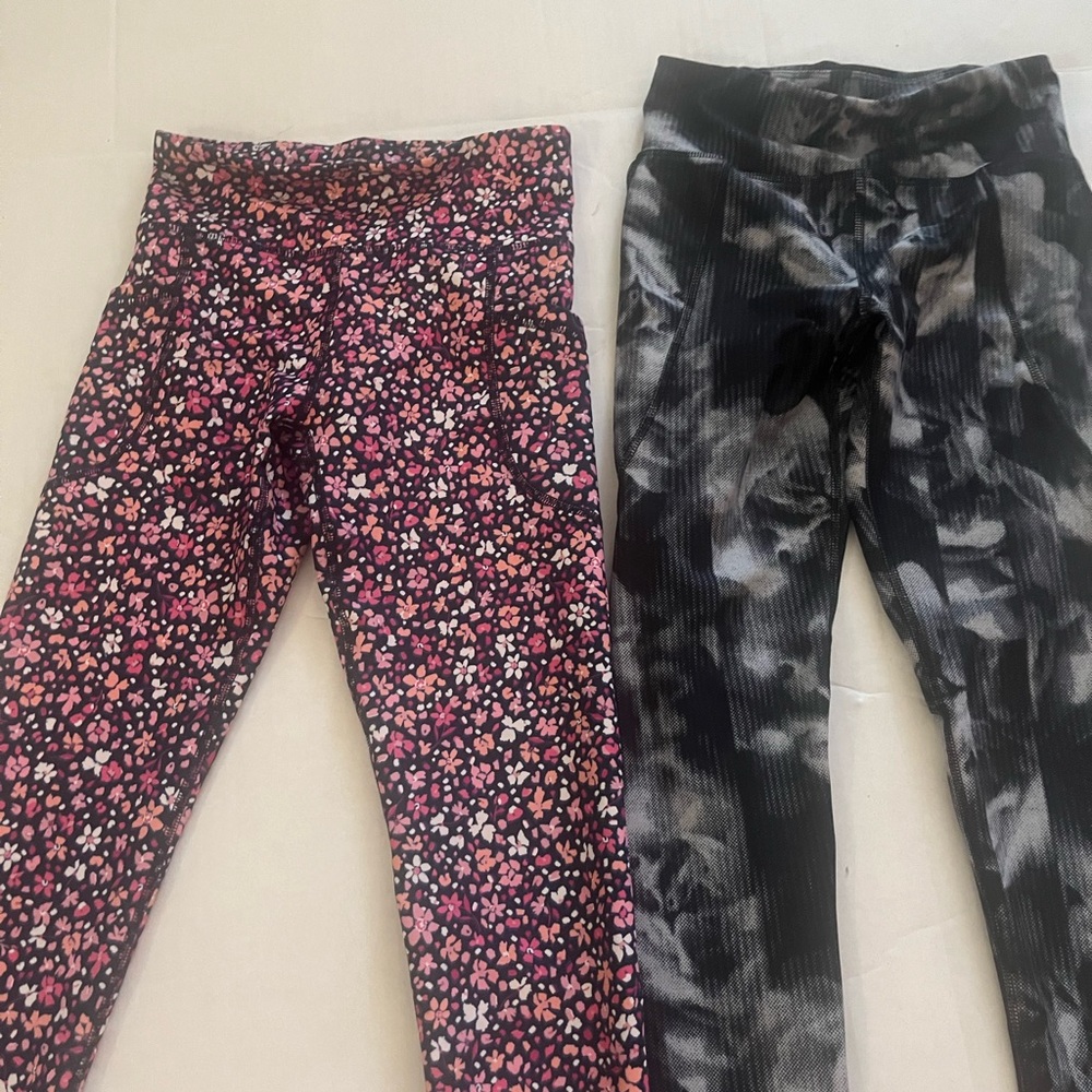 Old Navy Black and Gray Kids Leggings